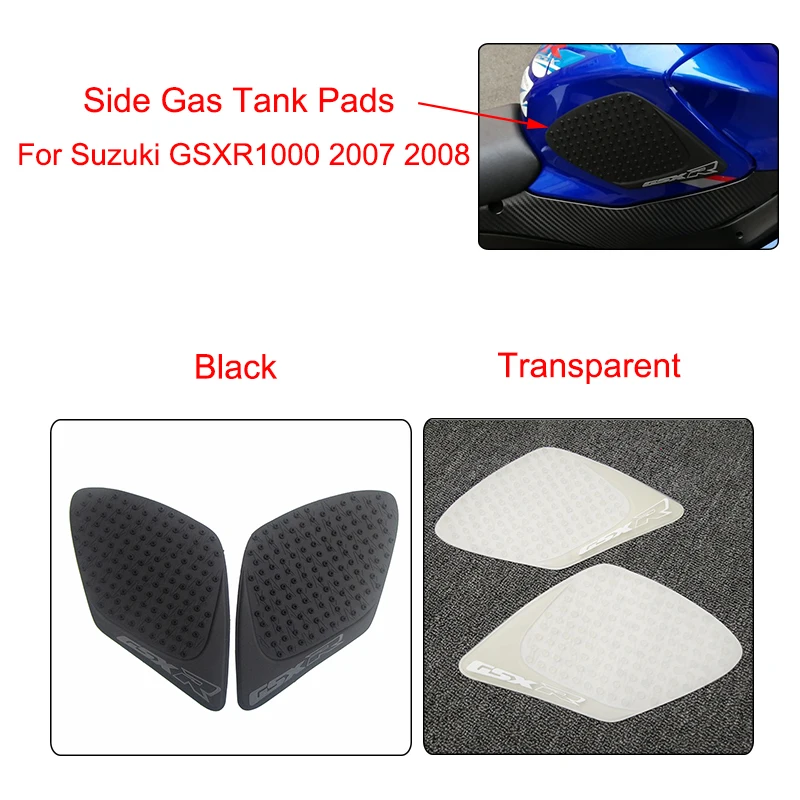 Черные прозрачные Противоскользящие прокладки для топливного бака MTCLUB GSXR GSX R 10000