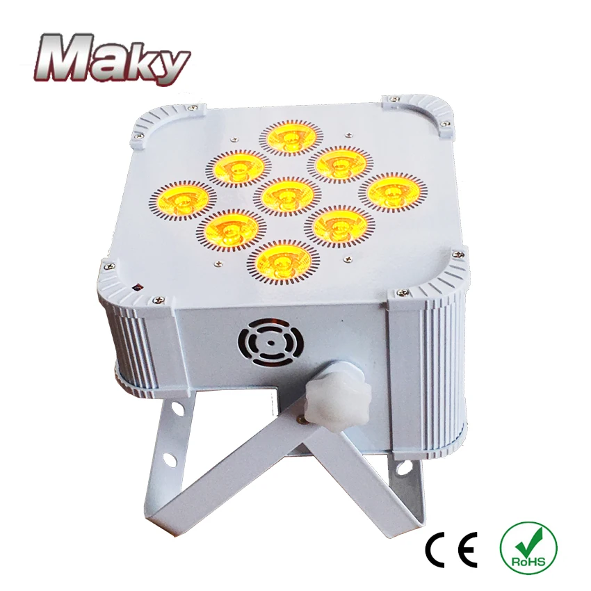 12XLOT + кейс для полета RGBWA UV беспроводной DMX ИК контроль батареи par light/светодиодный