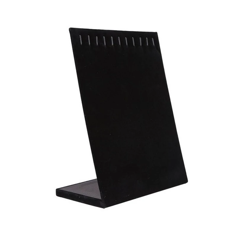 11 Hook L-type Velvet Necklace Display ShowCase Holder Women Ladies Jewelry Organizer Necklaces Stand | Украшения и аксессуары