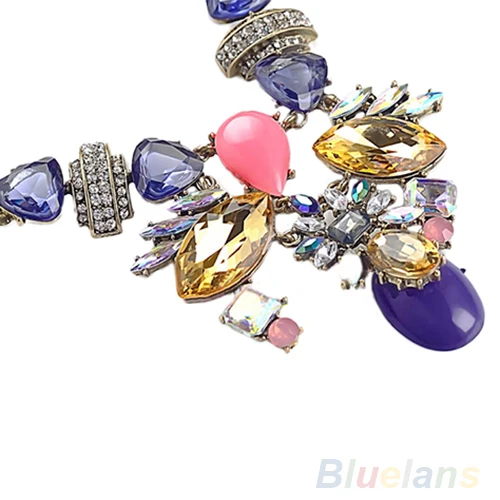 Для женщин Великолепная нескольких Кристалл Радуга нагрудник заявление