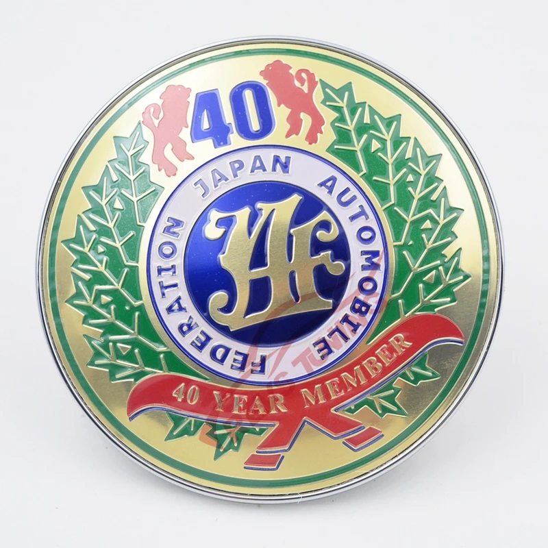 Универсальная эмблема японской автомобильной федерации JDM 40 лет передняя