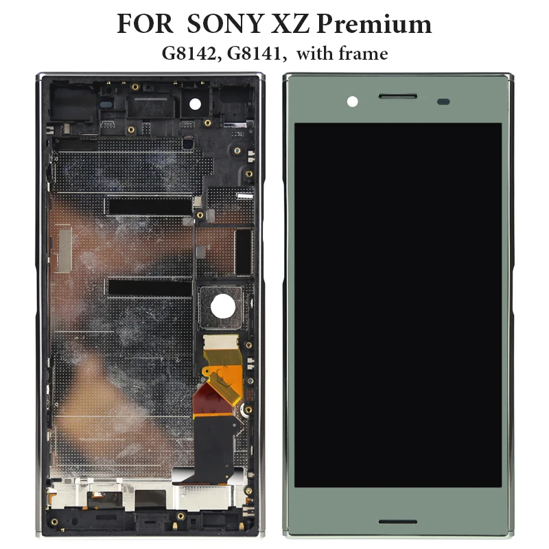 ЖК дисплей для Sony Xperia XZ Premium с сенсорным экраном и рамкой в сборе Замена LCD G8142