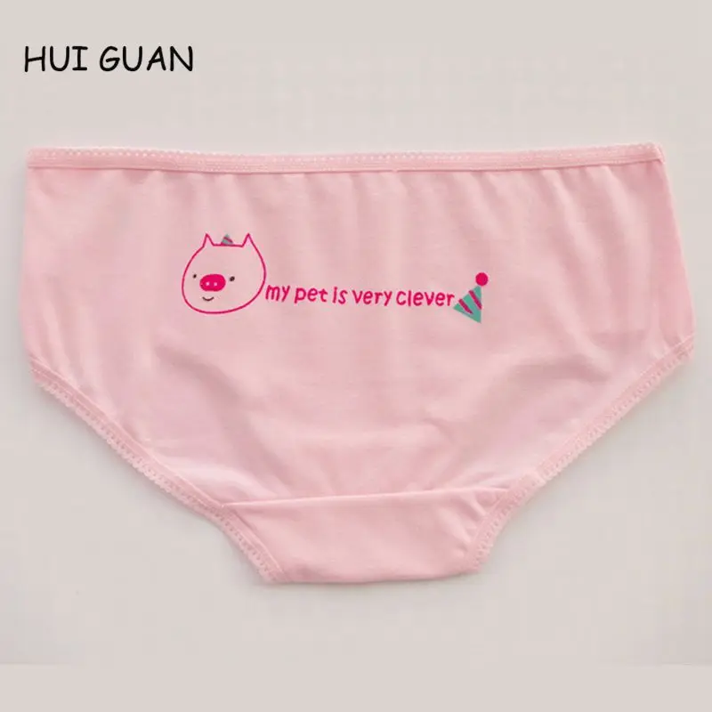 Нижнее белье для женщин HUI GUAN хлопковые бесшовные трусы с рисунком животных|womens