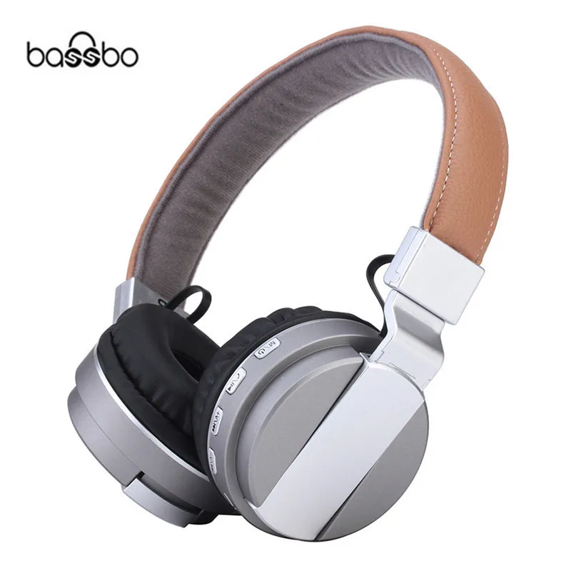 Bluetooth наушники Bassbo BT008 Беспроводная складная металлическая стереогарнитура