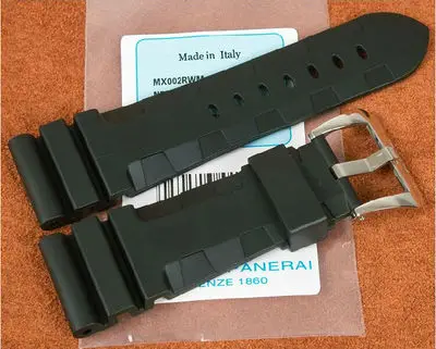 A-polishing clasp Спортивный стиль резиновый ремешок, 22 мм 24 мм/26 мм ремешок для Panerai ремешок для часов, пылезащитный и водонепроницаемый Ремешки для наручных часов P ремешок для часов - Цвет ремешка: A-polishing clasp