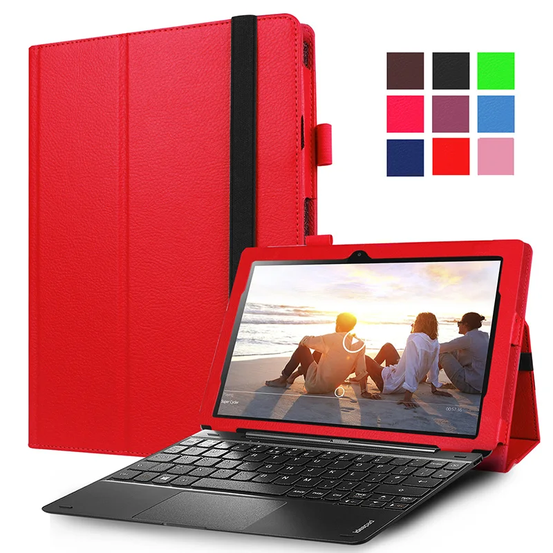 MIIX 310 Mcdark для lenovo miix 310 210 miix 320-10ICR 10,1 дюймов чехол s трехслойный кожаный чехол-подставка с шелковой текстурой чехол для планшета - Цвет: MIIX 310