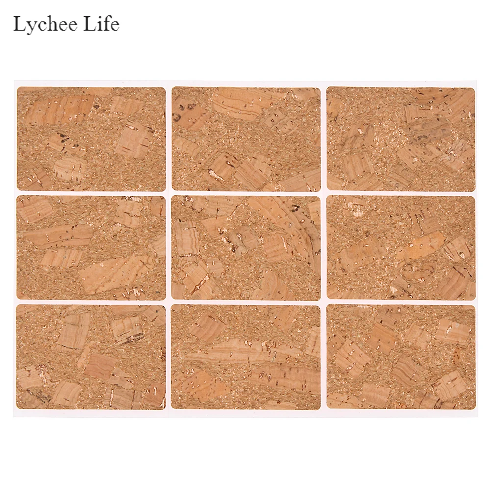 9pcs Lychee Life деревянные этикетки ручной работы клейкая наклейка упаковка герметизация декоративные этикетки Diy Швейные материалы - Цвет: 9pcs