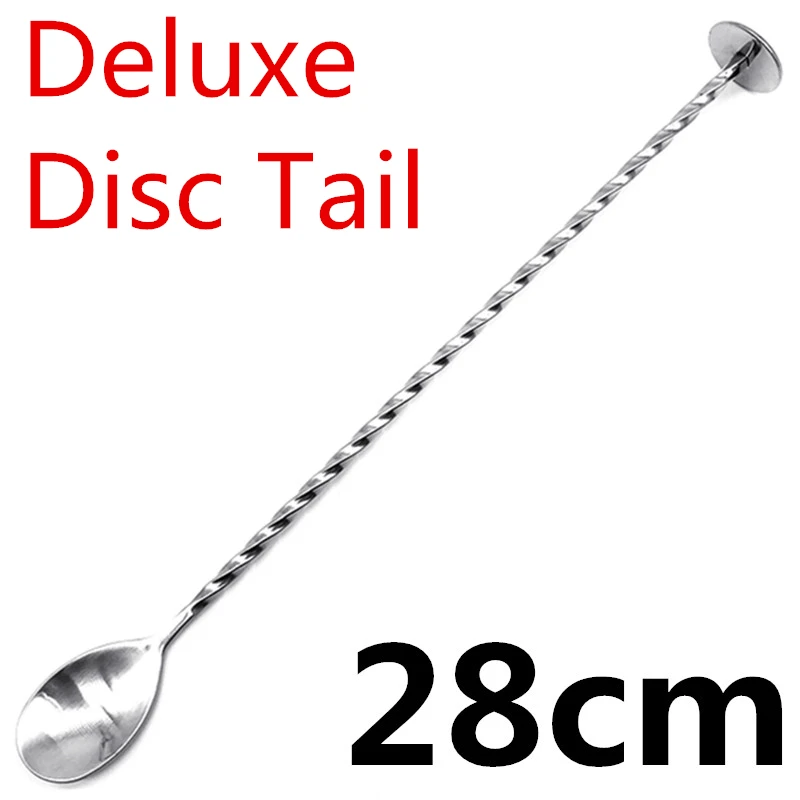 Deluxe Tail Нержавеющая сталь ложка для смешивания коктейлей Teadrop ложка для перемешивания ложка барный инструмент инструменты бармена - Цвет: Deluxe Tail
