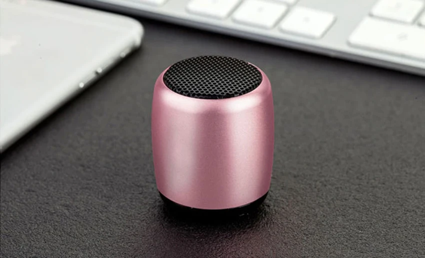 Aimitek TWS супер мини беспроводной Bluetooth динамик карманный размер Портативный бас алюминиевый динамик селфи пульт дистанционного управления Кнопка воспроизведения музыки