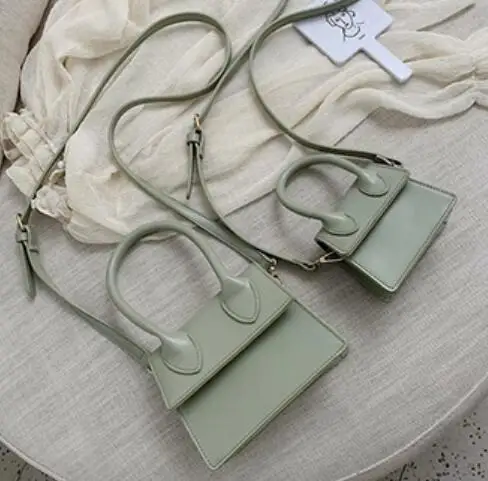 2 bags Green Маленькая квадратная сумка на плечо, сумка через плечо, посылка через плечо, клатч, женский дизайнерский кошелек, сумки, сумка на плечо для отдыха, женская сумка - Цвет: 2 bags Green