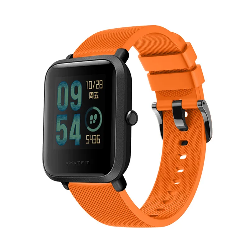 20 мм силиконовый ремешок для часов Xiaomi Huami Amazfit Bip TICWATCH2 Gear Sport | Наручные часы