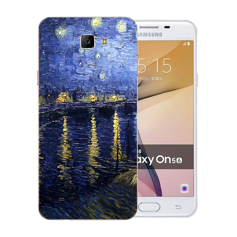 Мягкий ТПУ чехол для Samsung Galaxy J5 Prime/On5 2016 чехлы Ван Гог шаблон G570 Coque Силиконовые