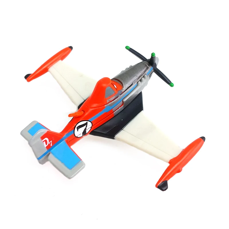 Disney Pixar Самолеты № 7 Supercharged Dusty Crophopper 1:55 металл литья под давлением игрушки модели самолетов для мальчиков Детский подарок на день рождения