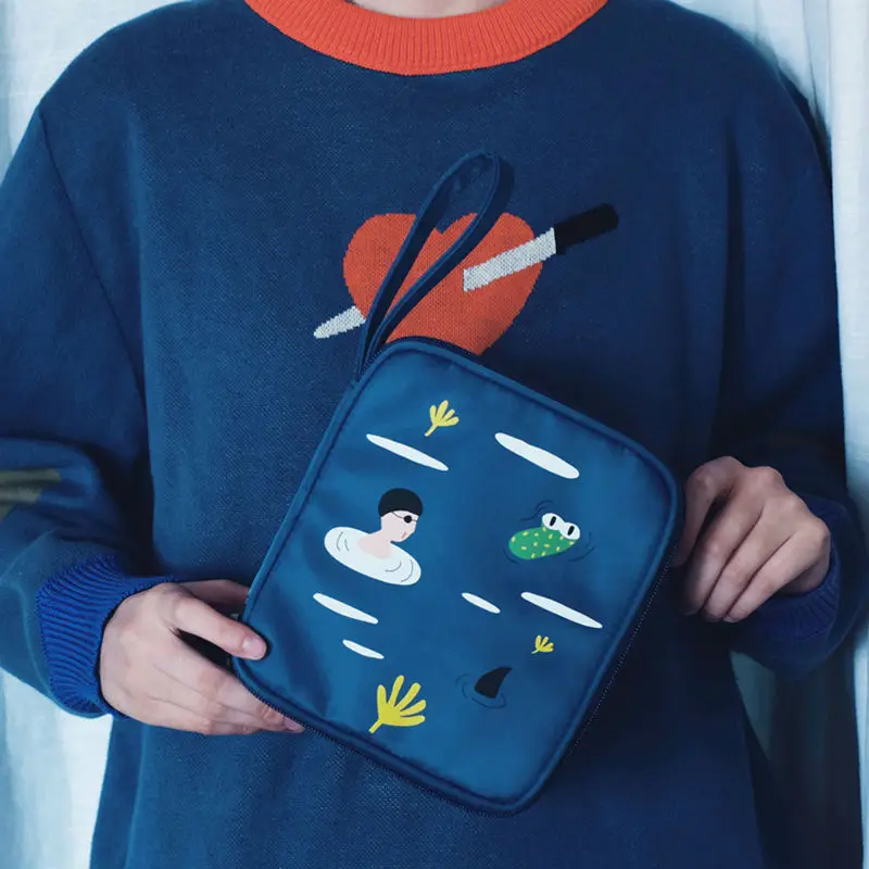 Оригинальные Водонепроницаемые комбинированные косметички набор 1 + для девочек