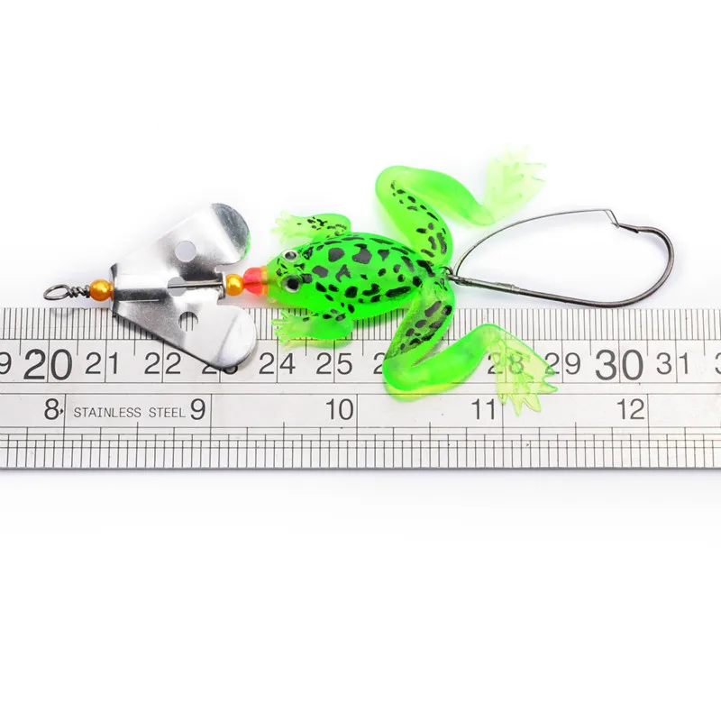 VISSEN 6g/9cm Frogs Soft Fishing Lure Set 8Pcs/Lot Spoon Bait Carp Wobblers Fishing Crankbaits Fishing Tackle enlarge