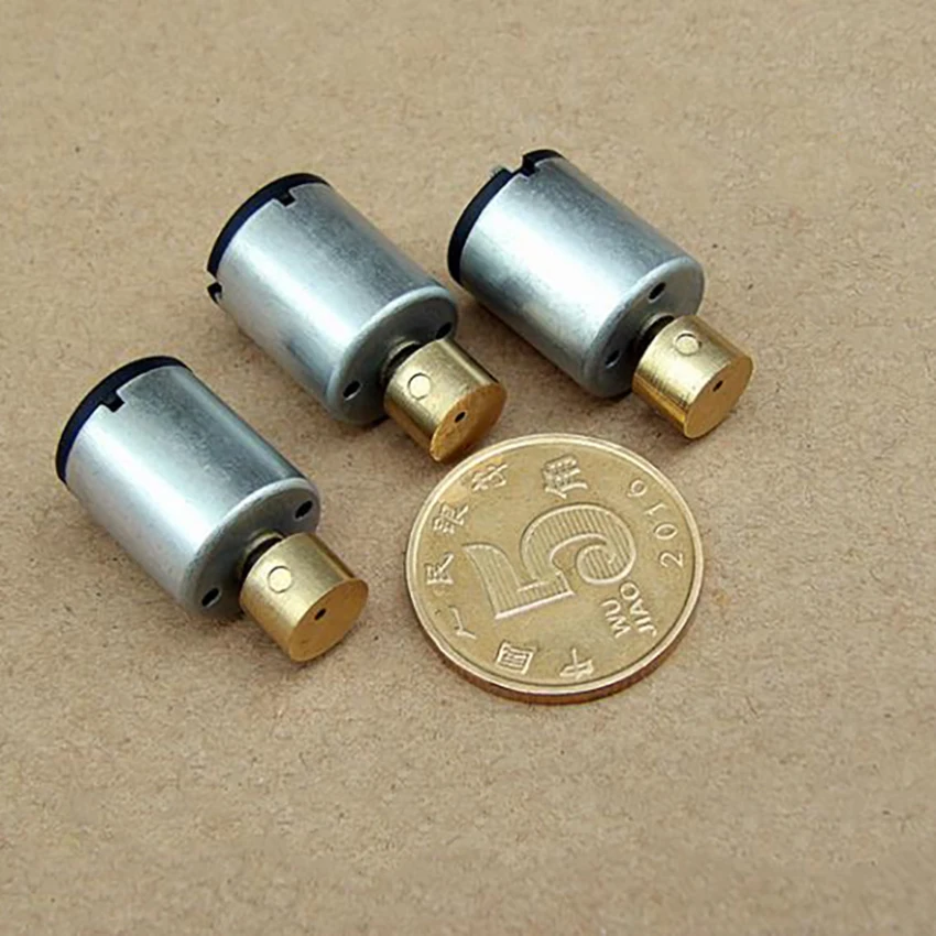 1 шт. маленький размер DC1.5V-3V мини вибрационные двигатели большая вибрационная сила микро мотор с медной эксцентриковой электрической техники