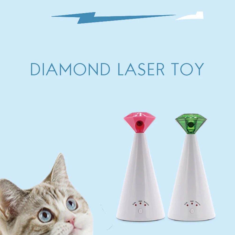 Автоматический вращающийся лазерный питомец кошка игрушка переменный таймер и