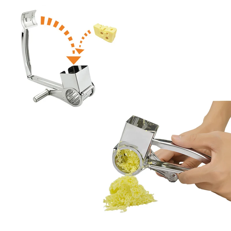 Многофункциональные ротационные терки из нержавеющей стали сырный измельчитель