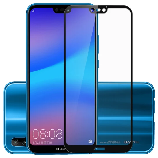 2.5D Защитное стекло для Huawei P20 Lite Pro Полное покрытие Защитная пленка экрана P 20