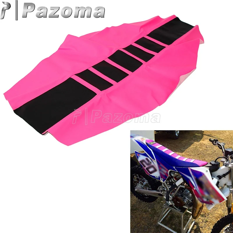 Мотоциклетный резиновый мягкий чехол в полоску с захватом для Kawasaki Suzuki Honda Yamaha