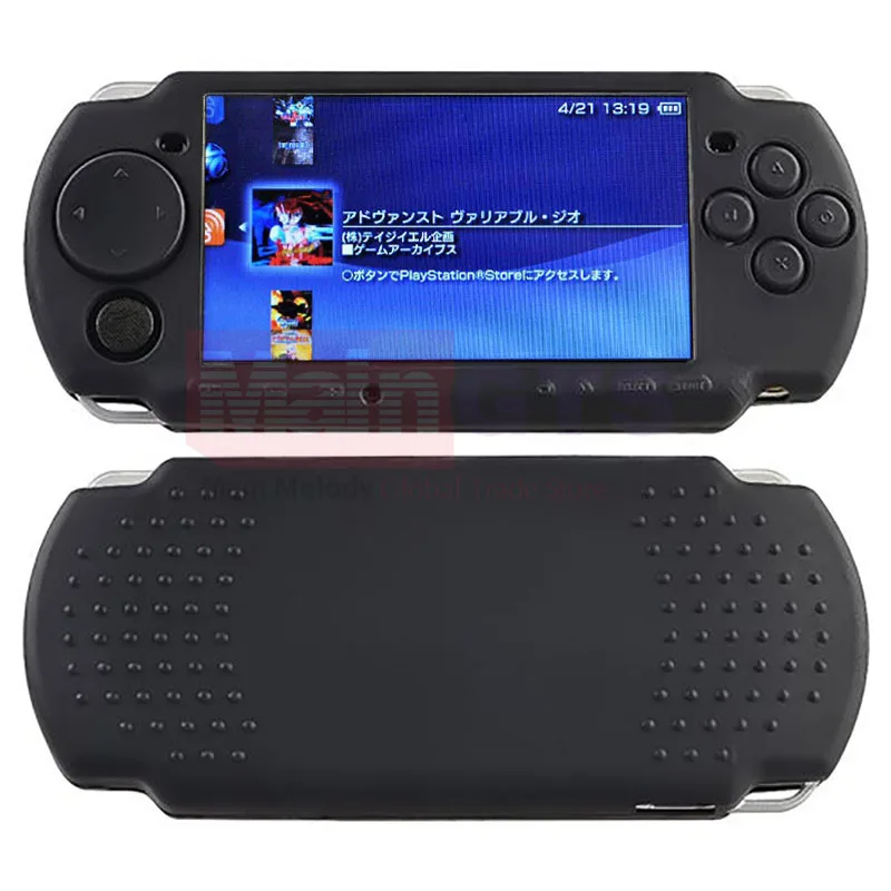 Черный мягкий силиконовый резиновый чехол для psp 2000 3000 игровой контроллер мягкий гелевый защитный чехол