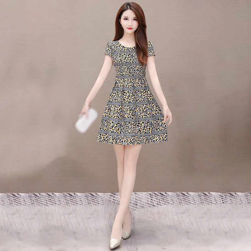 Женское платье Женский праздничный летний сарафан с принтом модный пляжный