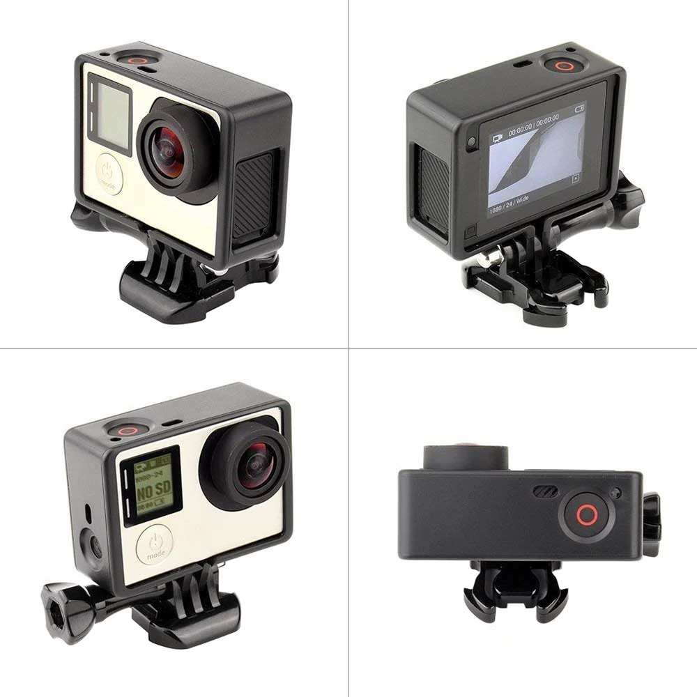 Черный чехол для камеры защитная рамка Gopro Hero 4 3 + стандартные защитные аксессуары