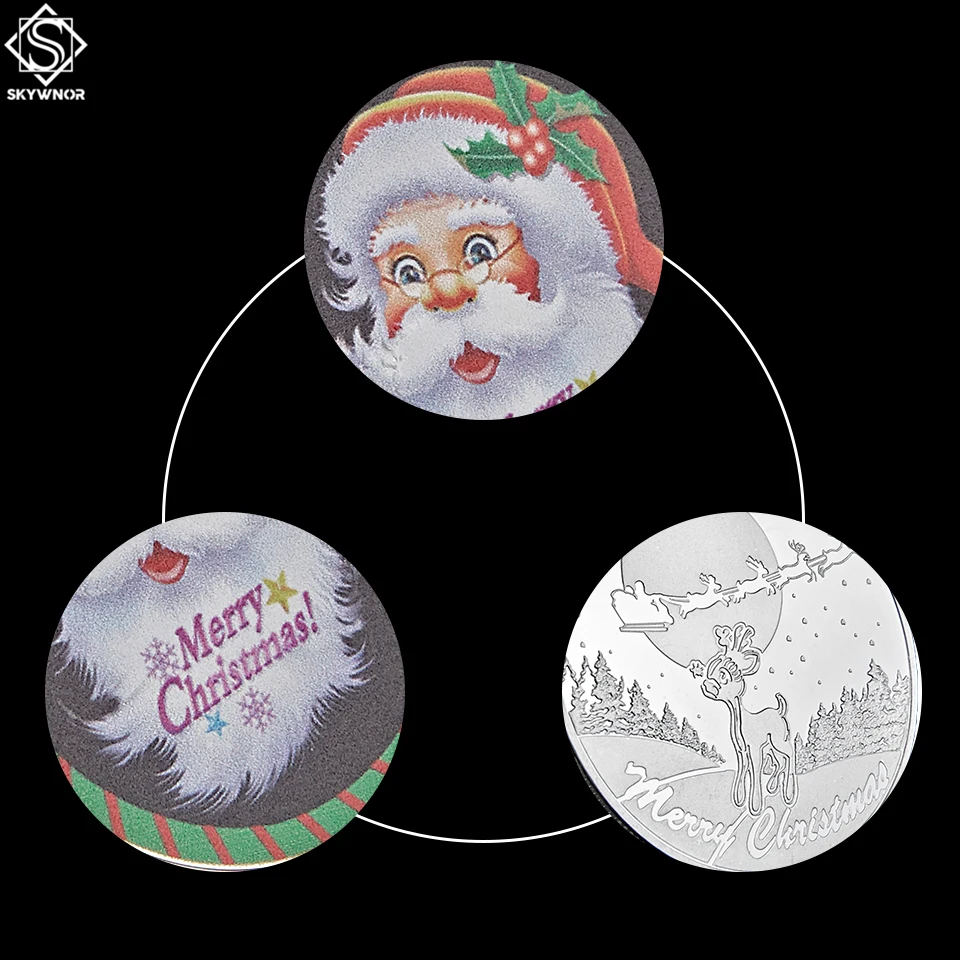 Милый снеговик серебряный медальон праздник Рождество зима серебряная монета