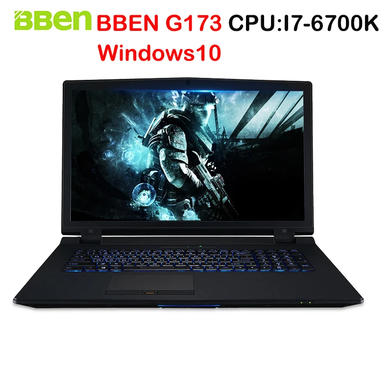 BBEN G173 Ноутбук игровой компьютер intel i7 6700K NVIDIA GTX970 Windows10 Системы DDR4 16 г 256 1 т памяти