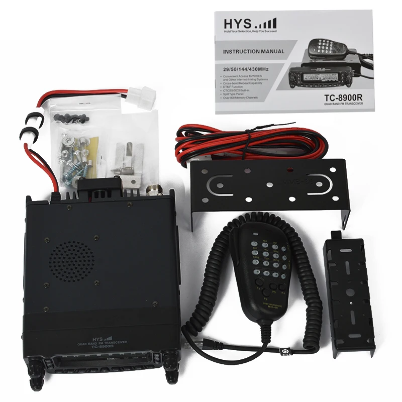 CB приемопередатчик Quad Band Автомобильный мобильный радиотелефон 26 33mhz47 54mhz 136 174 мГц