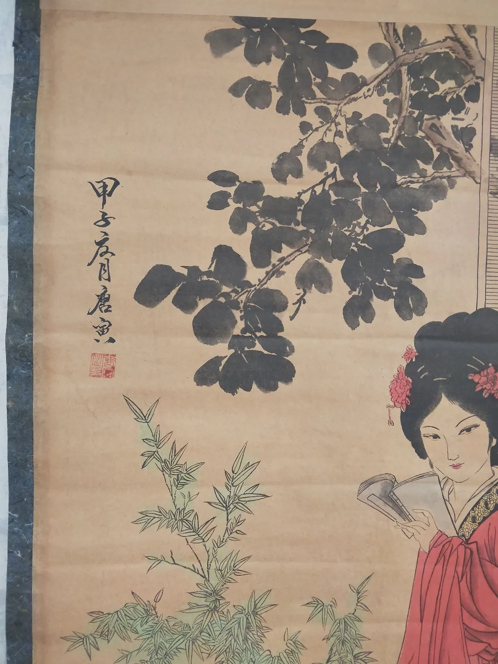 Новые антиквариат каллиграфия Картины гостиной украшения известного Тан Ю.