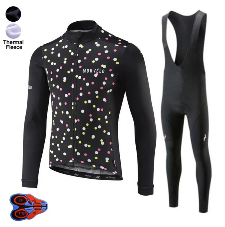 С длинным рукавом Ropa Ciclismo Invierno майки спортивные/зима термальность флис MTB Велосипедный спорт костюмы для мужчин 9D гель PAD велосипед одежда