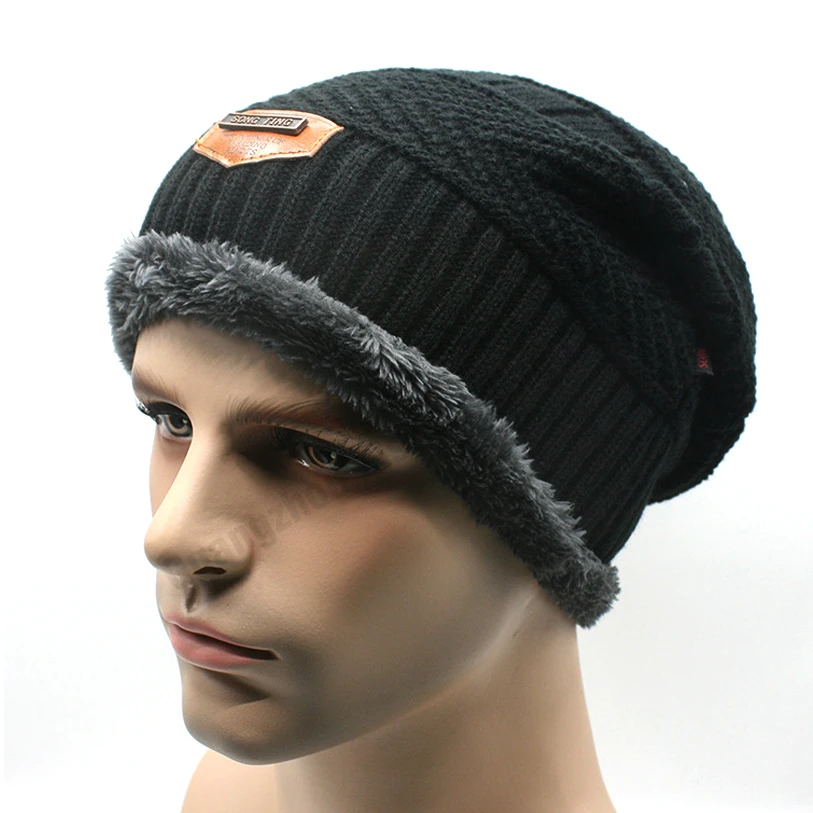 Зима мужская cap шапочки вязаные шапки крючком зима реверсивные beanies мужские шляпы