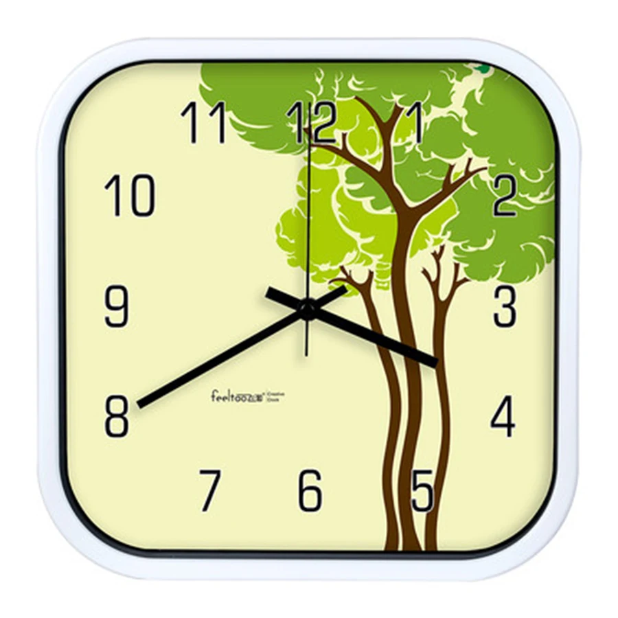 

Modern Design Plastic Wall Clock Digital Glass Large Square Clock Movement Electronic zegary Big Wall Watches Home Decor 50ZB030