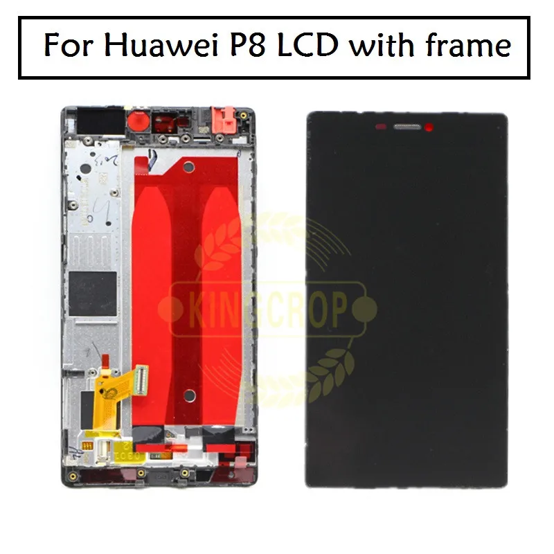 Huawei P8 ЖК дисплей с сенсорным экраном дигитайзер корпусом запасные части screeassembly