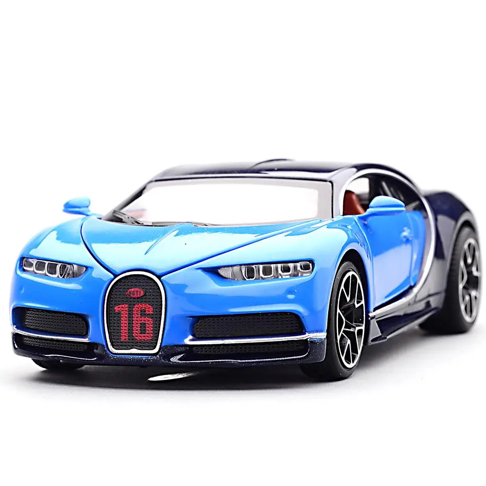 1:32 моделирование Bugatti Chiron Коллекция Модель игрушечный автомобиль из сплава литой металлический автомобиль игрушки для взрослых детей светильник со звуком