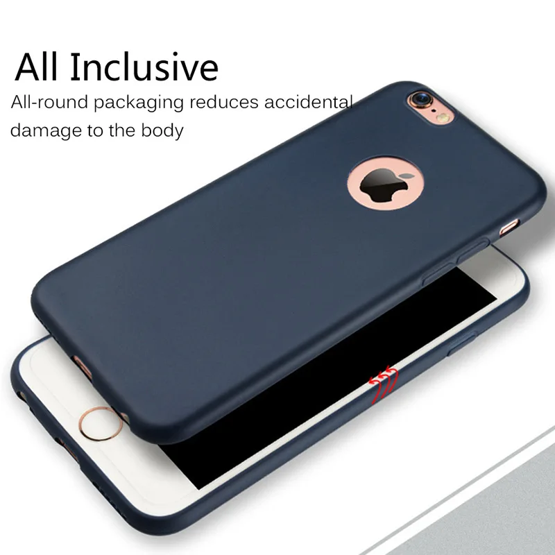 Чехлы для телефонов iphone 7 6 6s 5S se 8 Мягкий силиконовый чехол конфет ультра тонкий