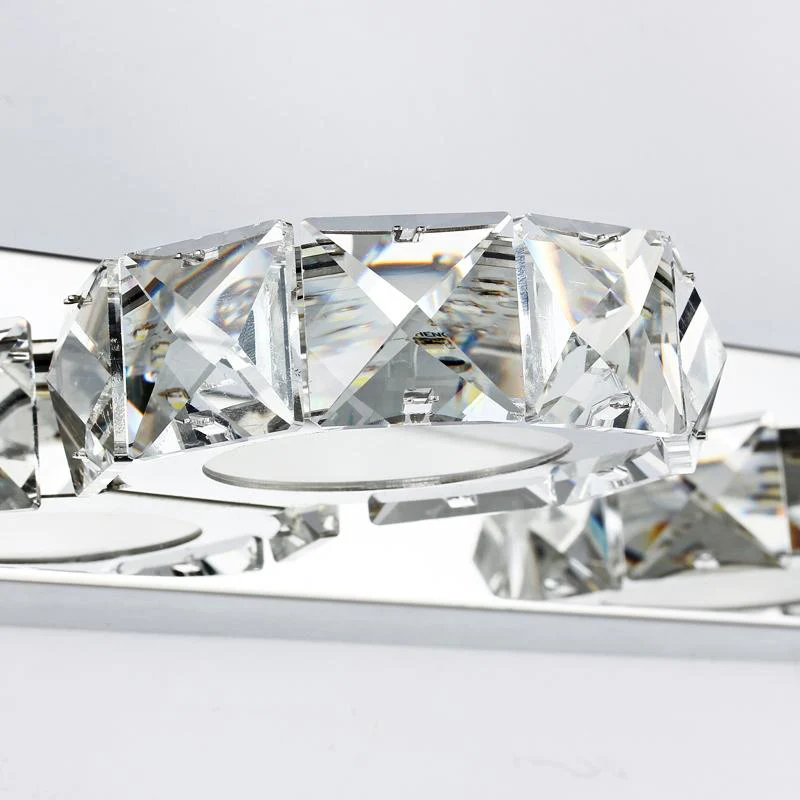 Современный светодиодный настенный светильник 6 Вт 32 см Хрустальный зеркальный