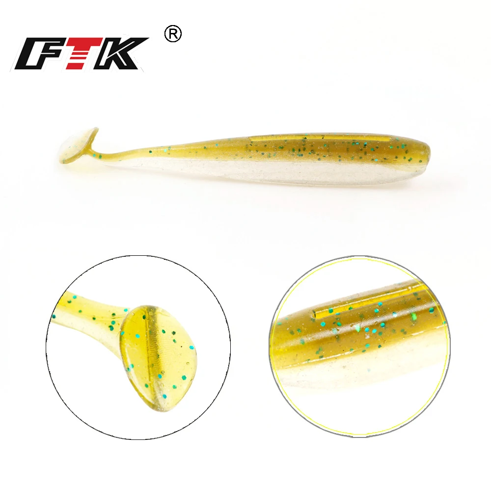 Мягкие рыболовные приманки в виде гольяна FTK 8 шт. воблер червя для джиггинга