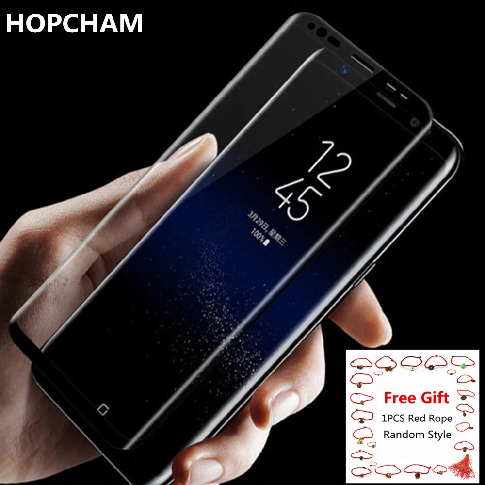 HOPCHAM пленка из закаленного стекла для Samsung S8 S9 Plus с чистящим инструментом 2.5D 9H