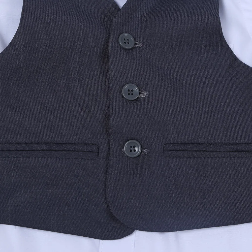 Новый Модный высококачественный однотонный серый официальный Свадебный костюм