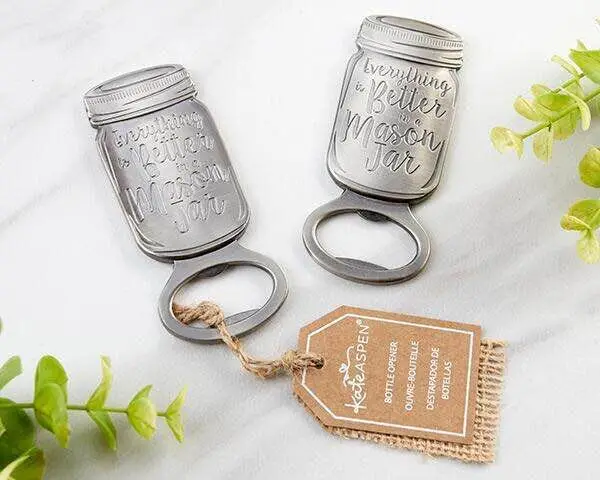 100 шт Mason Jar открывалка для бутылок Свадебные сувениры подарки на юбилей