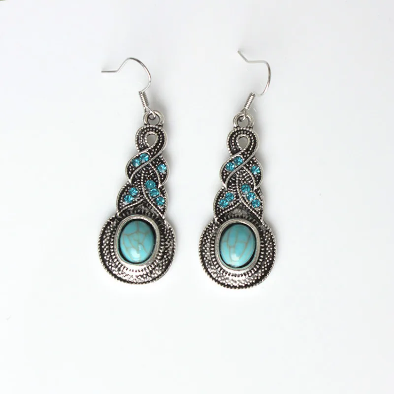 Женское Ожерелье с сережками набор ювелирных изделий серебряным покрытием для