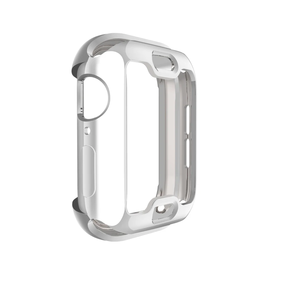 Бронированный бампер для Apple Watch 40 мм 44 мм, мягкий чехол из ТПУ с покрытием для iWatch, ремешок серии 4, защита от падения Чехол