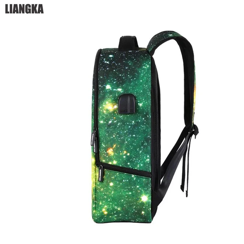 LIANGKA для мужчин и женщин модный рюкзак дорожная сумка с двойным USB зарядным