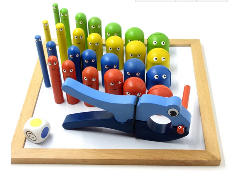 Новые деревянные детские плоскогубцы Жук интерактивная доска игра ребенок