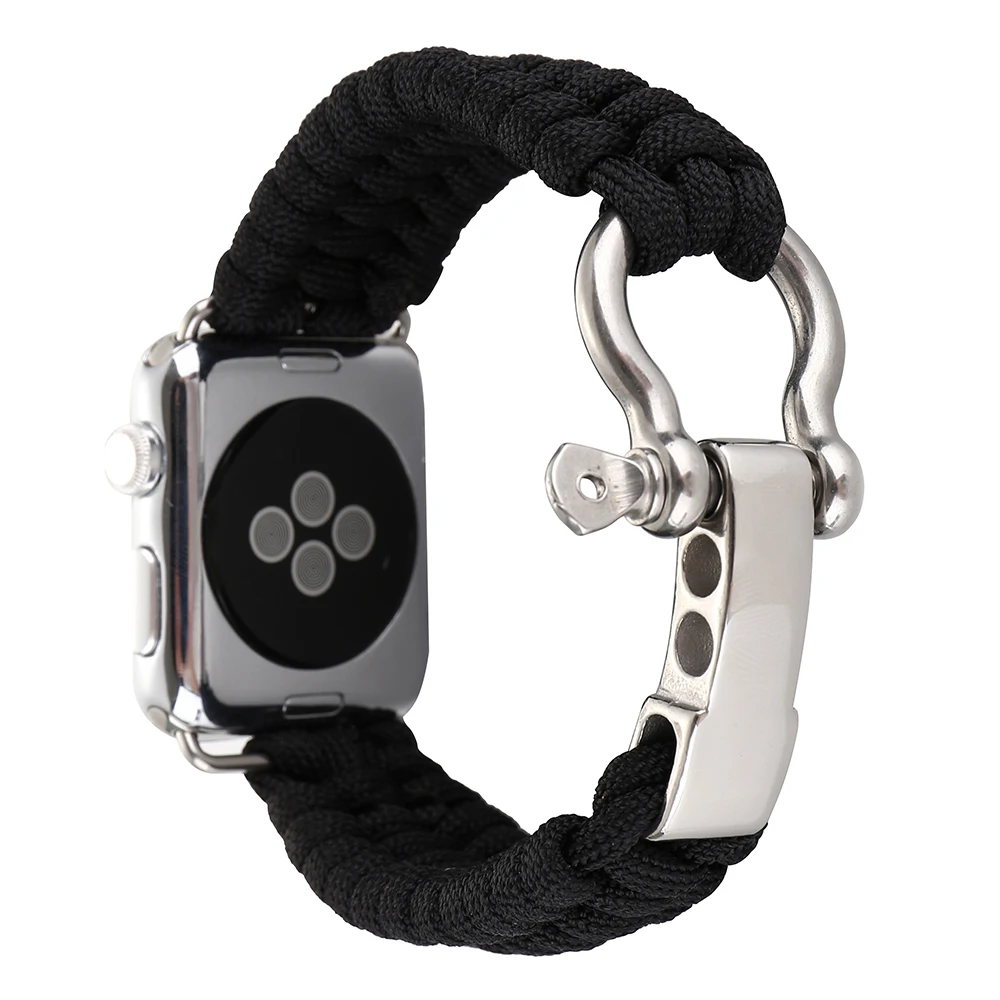 Нейлоновые ленты для спорта на открытом воздухе ремешок Apple Watch 42 мм 38 веревка