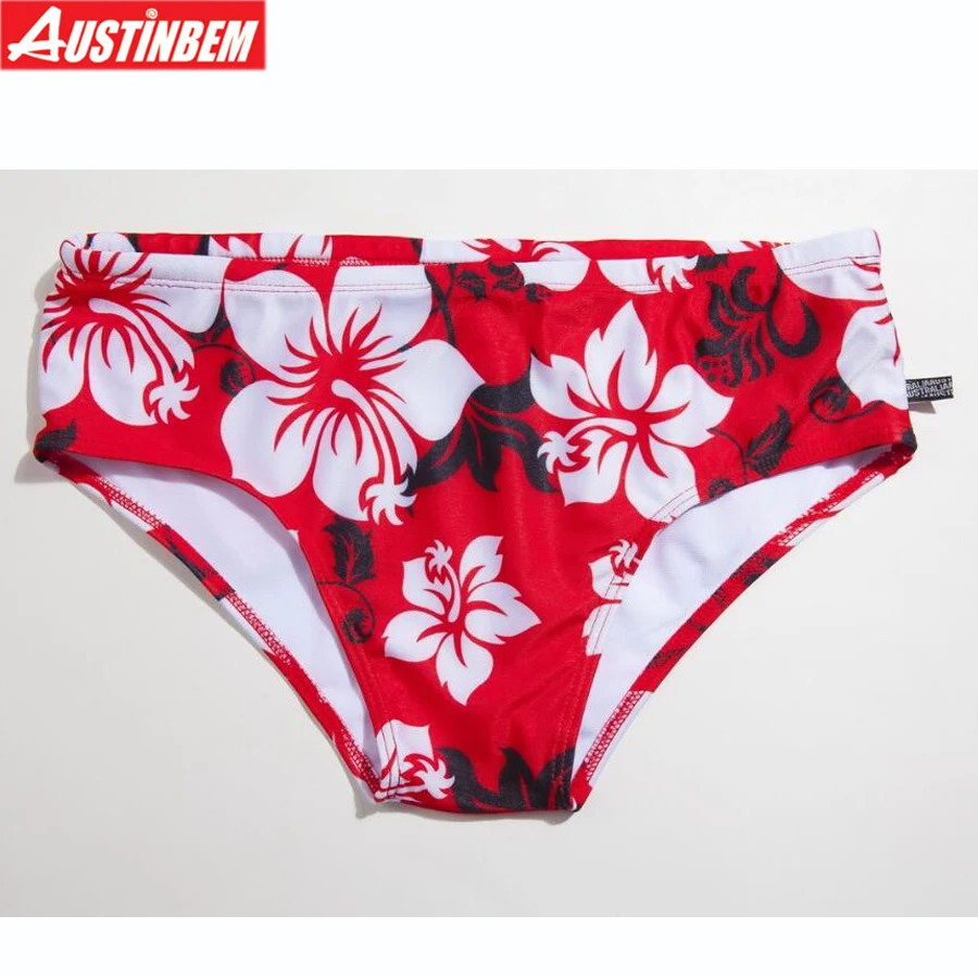 AUSTINBEM красный Цветочный мужской купальник спортивный spra мужские плавки с принтом