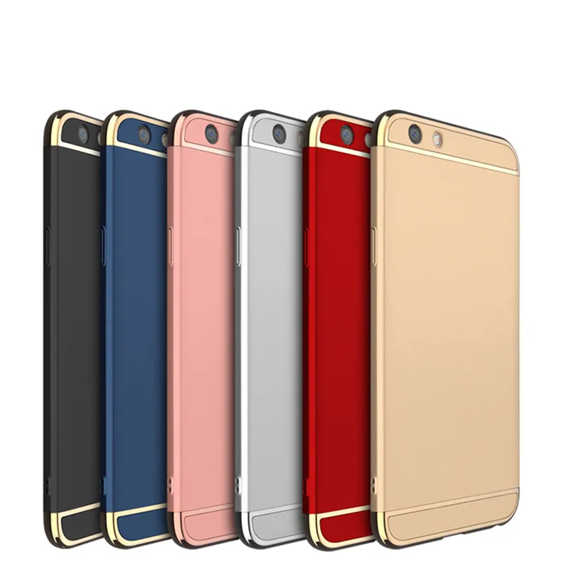 Casing For OPPO F3 Case Cover 3in1 Ultra Thin Luxury Anti-knock Plating Cases Phone Coque Funda | Мобильные телефоны и