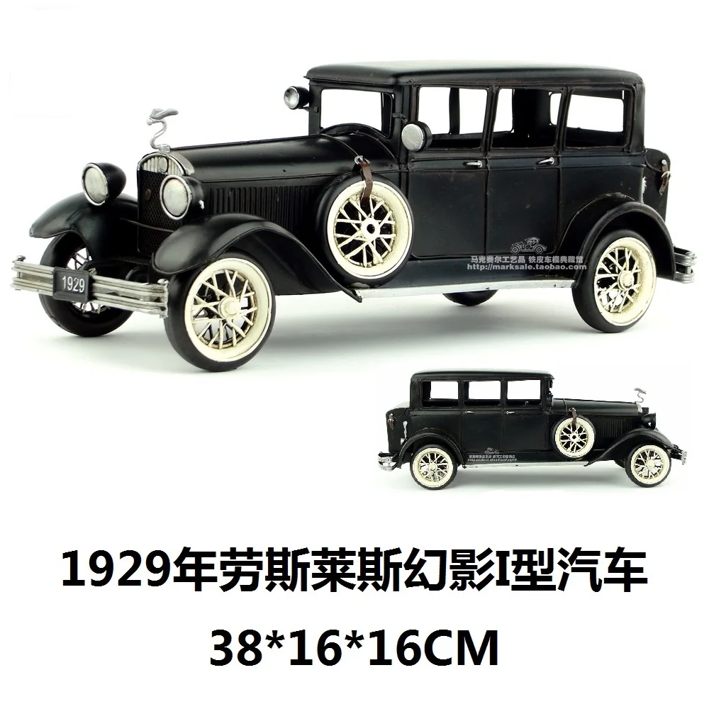 Лидер продаж Классическая модель автомобиля в стиле ретро 1929 рулонов Royce Phantom I